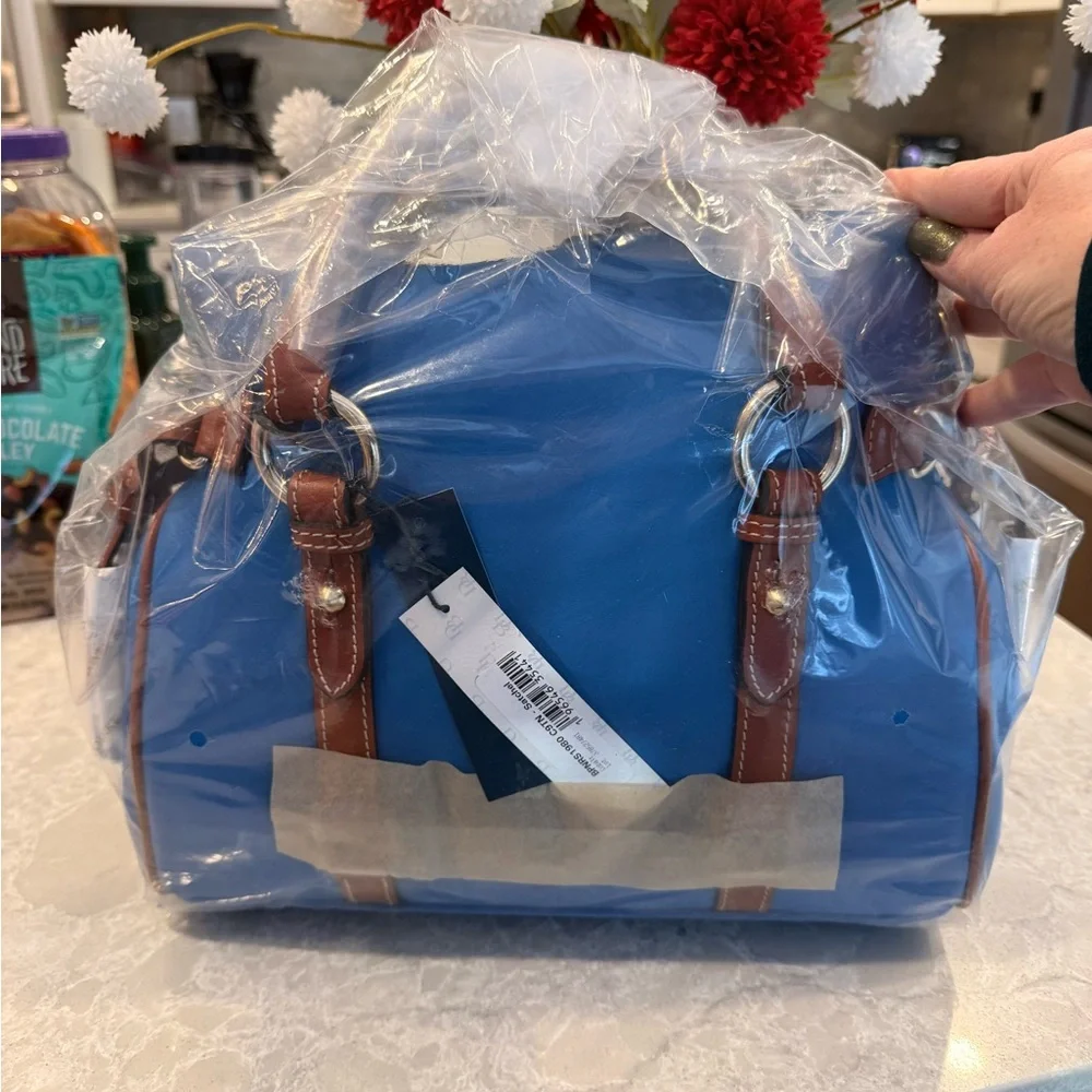 Dooney and Bourke cobalt satchel - Picture 4 of 16